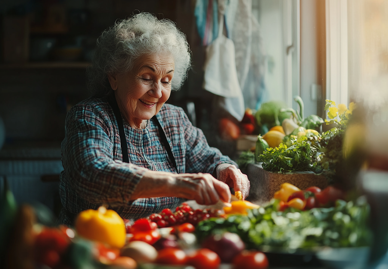 Колаж зі свіжих продуктів